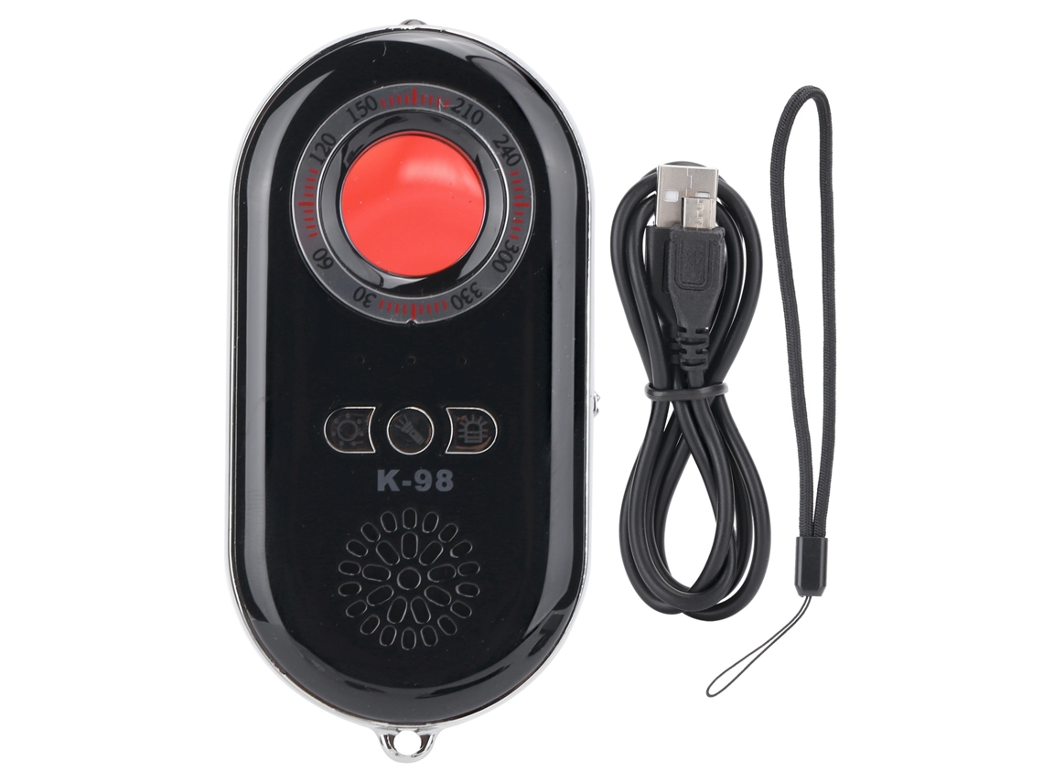 Aetheria escâner Anti câmera Intrusiva Portátil Detector Sem Fio com Lanterna Led e Sirene de Segurança