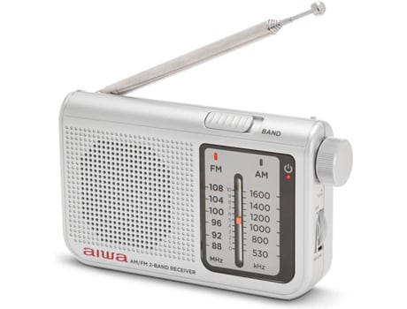 Rádio Portátil Aiwa RS-55SL/ Prata