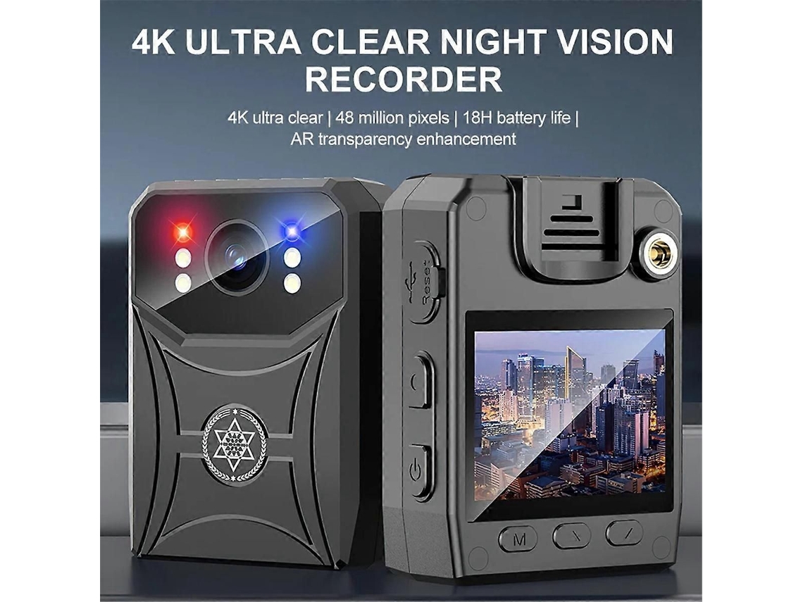 Mini Câmera Policial 4k, Gravador De Vídeo Digital, Filmadora Sem Wi-fi.
