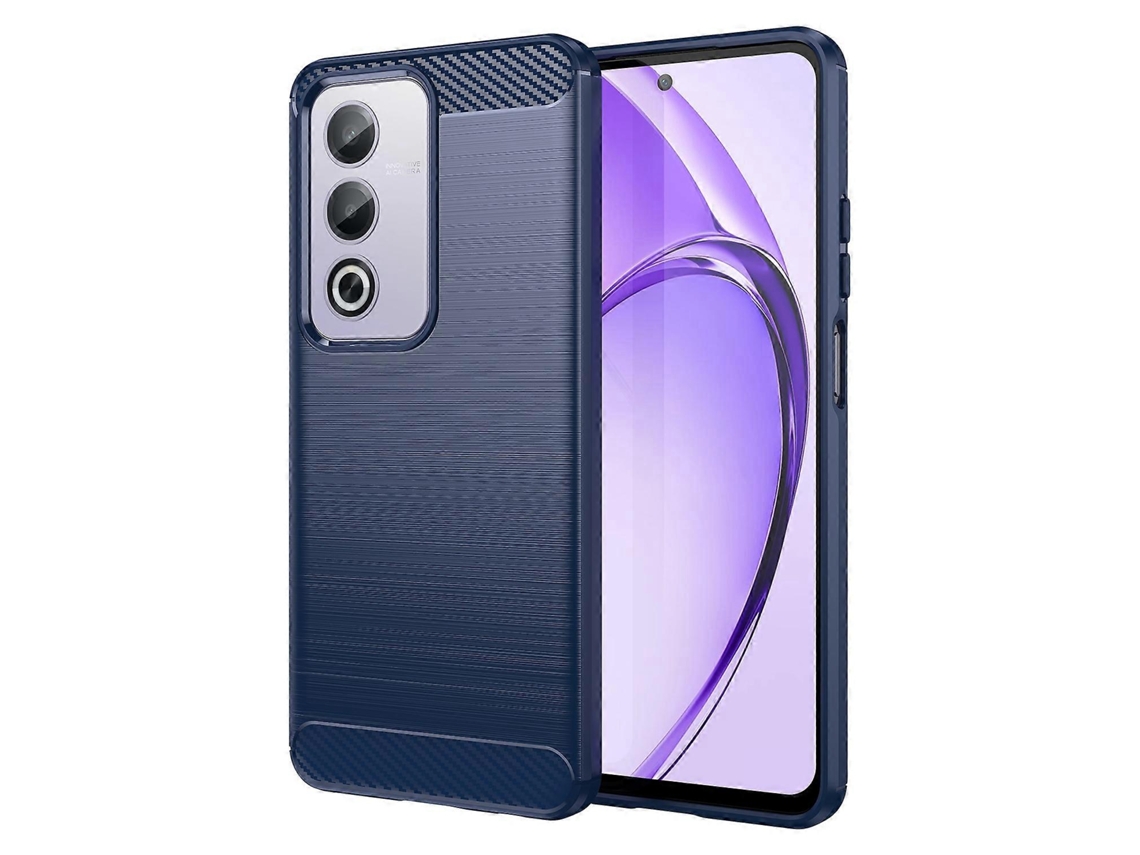 Capa De Celular Tpu Com Textura Escovada De Fibra De Carbono