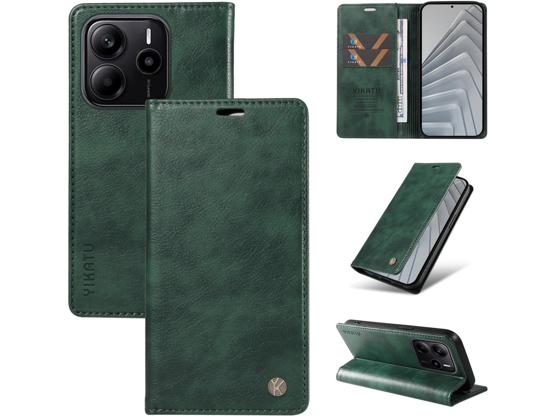 Capa Para Xiaomi Redmi Note 14 4g, Capa Carteira Em Couro Pu Resistente A Impactos, Capa Dobrável Flip Resistente A