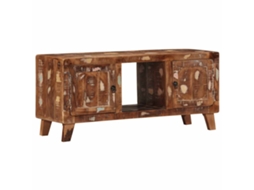 Vidaxl Móvel De Tv 105x46x32 Cm Madeira Recuperada Maciça