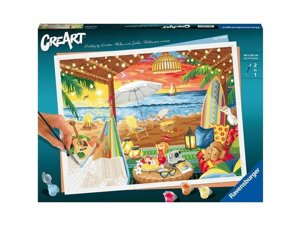 Jogo de Trabalhos Manuais RAVENSBURGER Cozy Cabana Cartão