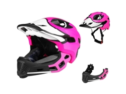 Capacete Infantil Removível Integral para Ciclismo MDUG (rosa)