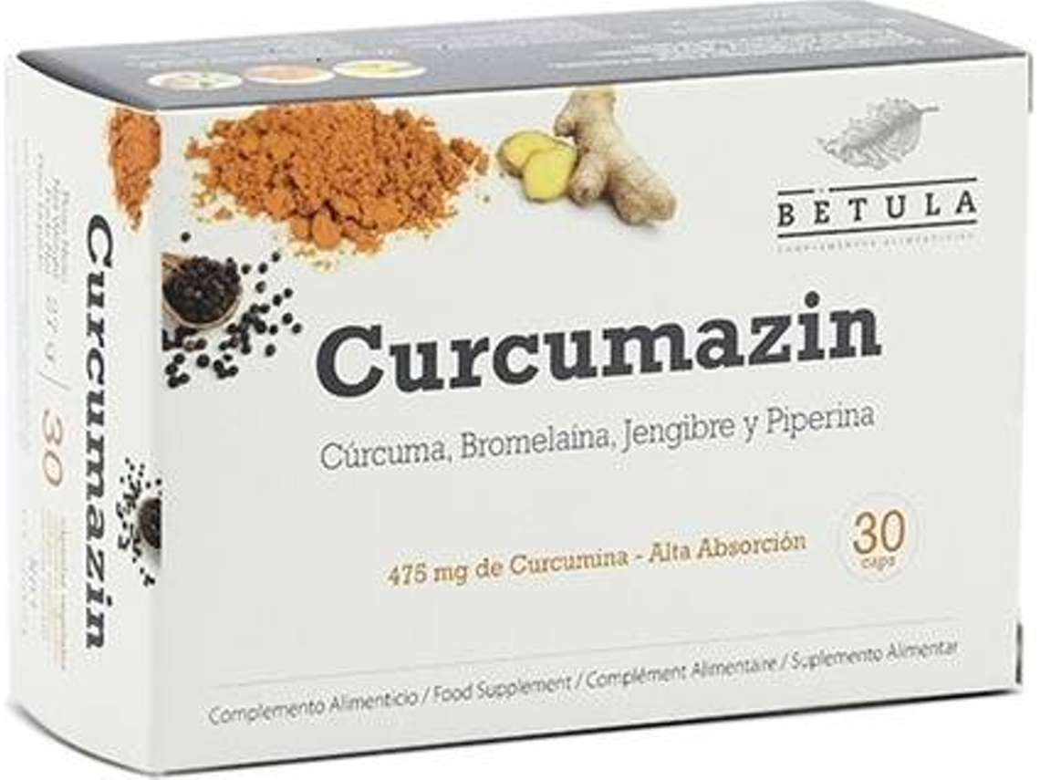 Suplemento Alimentar BETULA Curcumazin (30 cápsulas)