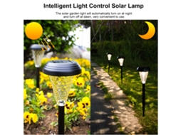 2026 4 Pacotes de Lâmpadas Solares para Jardim Exteriores, Impermeáveis, Luminosidade Quente, Decoração Paisagística