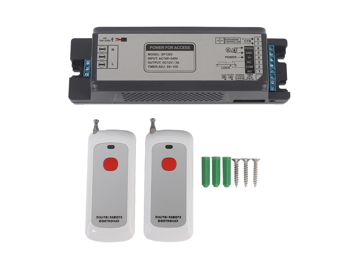 Fonte De Alimentação Wifi De Controle De Acesso Laxiscreed 12v 3a Compatível Com 433mhz