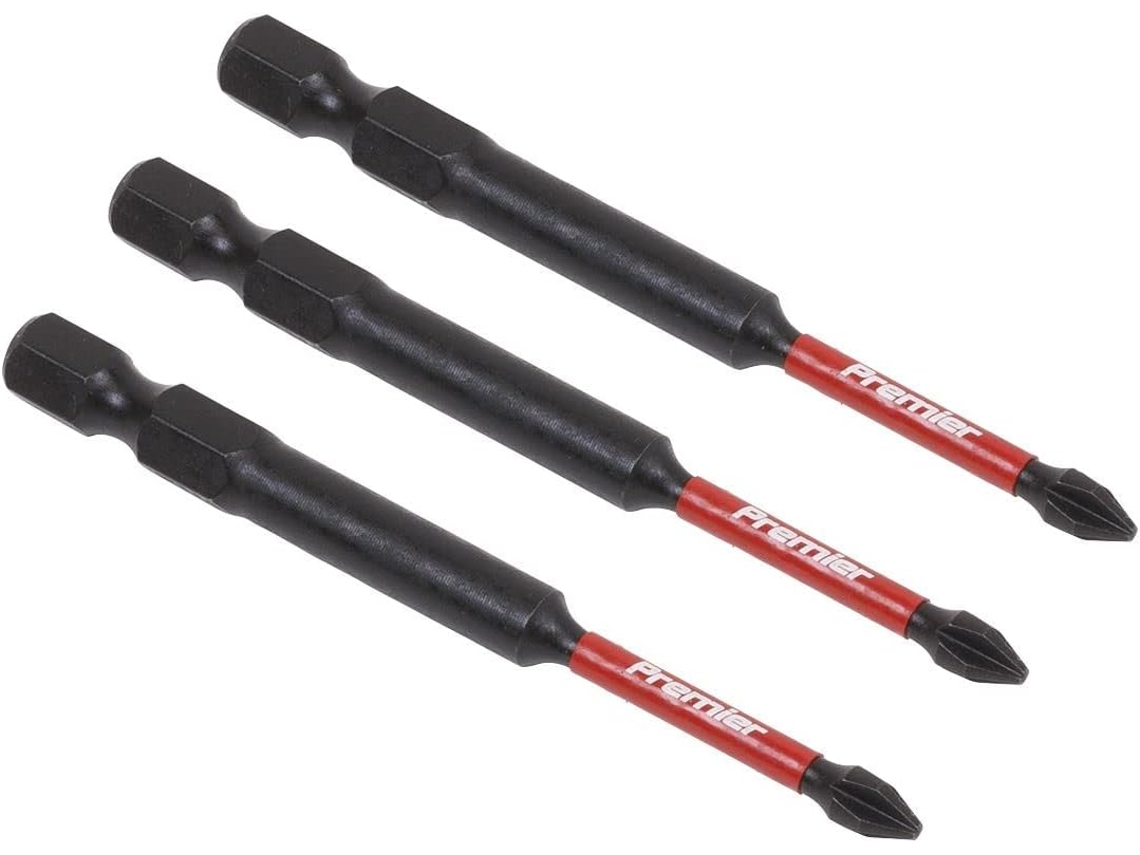 Ak8254 Conjunto De 3 Pontas Phillips De 75 Mm