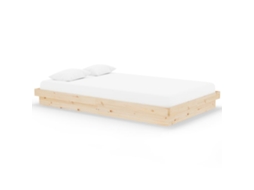 Bed Frame, Bed Frames Vidaxl Marrom Madeira (120 X 200 Cm)