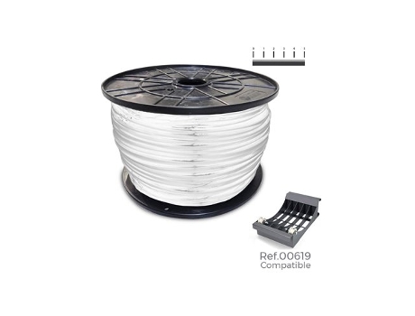 Carretel De Cabo De Mangueira Acrílica Branca 1kv 3x1,5mm Bobina Grande De 200m Sediles