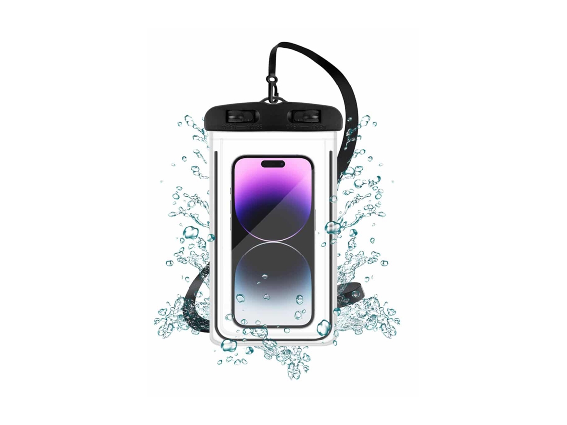 Novoteck Fs-004 Bolsa Impermeável Para Telemóvel Ipx8 Até 7 Preto