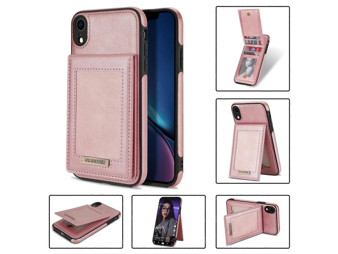 Capa De Celular Com Compartimento Para Cartão E Rfid Para Iphone Xr