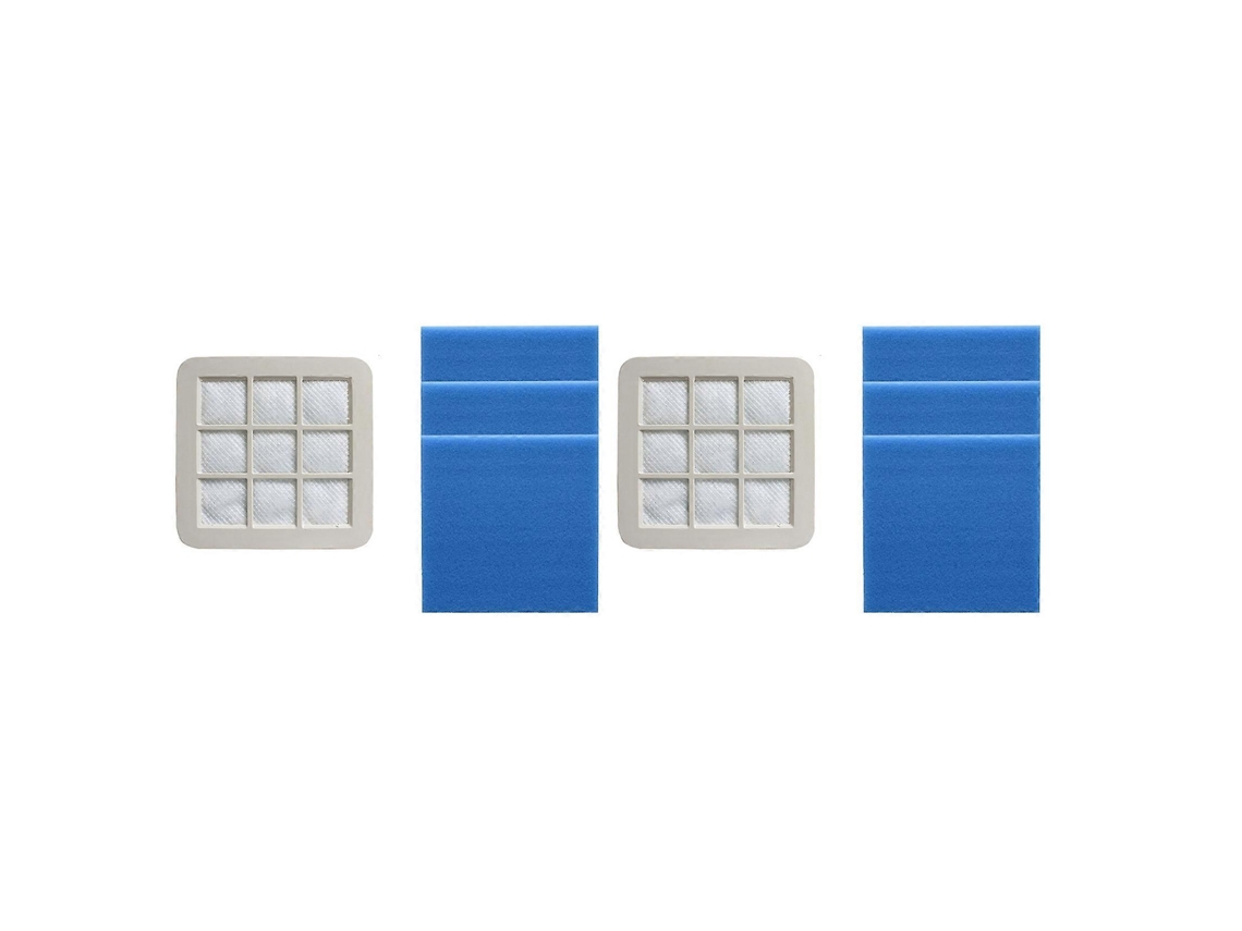 Conjunto Com 2 Filtros Hepa + Algodão Compatíveis Com Os Aspiradores Philips Fc5828, Fc5826, Fc5830, Fc5823, Fc5822, Fc5228, Fc5226 E Fc5225._ptg