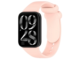 Pulseira De Silicone Preta Sólida Com Fivela Para Xiaomi Smart Band 9 Pro / 8 Pro
