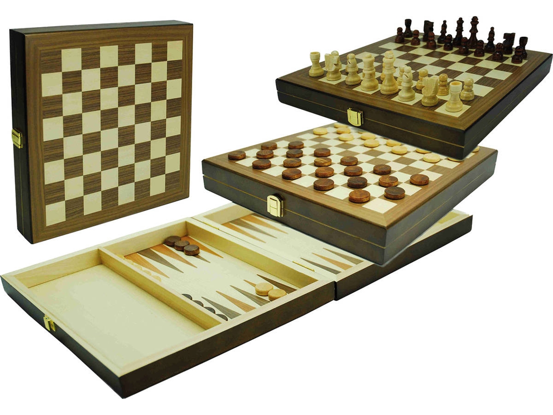 Xadrez de búfalo, jogo de damas e gam–o