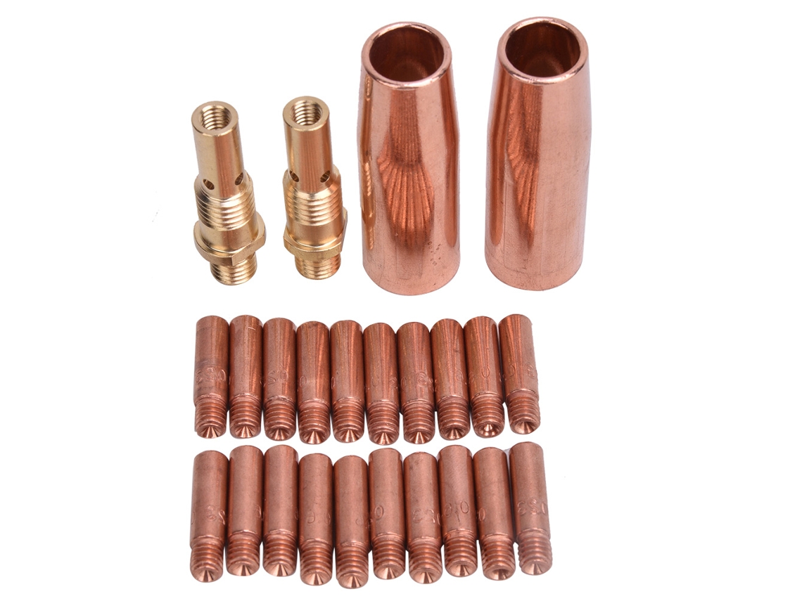 Kit De Acessórios Para Pistola De Soldadura: Bocal 21-50, Difusor De Gás 35-50, Ponta De Contato 11-23
