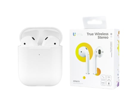 Auriculares Wireless Sem Fio, Para Telemóveis, 5V, Lightning, Unico Star Ep9273 (Branco)