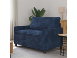 Vidaxl Sofá Azul Marinho 126 X 81 X 87,5 Cm Poliéster