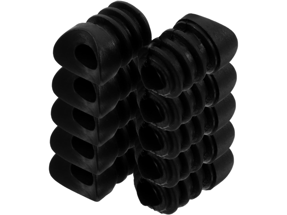 Buchas Plásticas Magiclulu 20 Unidades Para Encaixe De Haste M6, Proteção Para O Piso E Fácil Instalação, Ideais Para