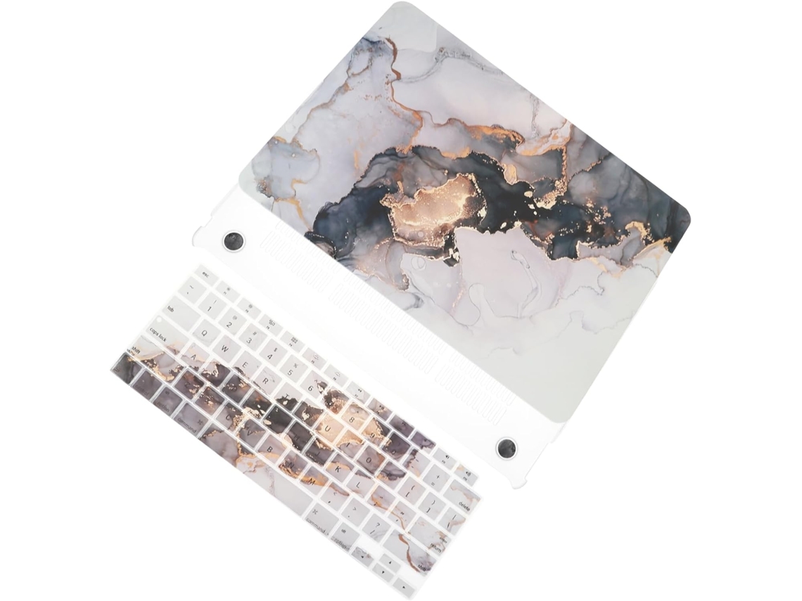 Capa Para Laptop Com Padrão De Mármore, Capa Para Teclado, Dissipação De Calor, Recortes Precisos Brilvibera