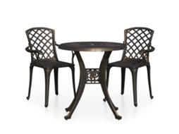 Maison Exclusive - 3 Pcs Conjunto Bistrô Alumínio Fundido Bronze