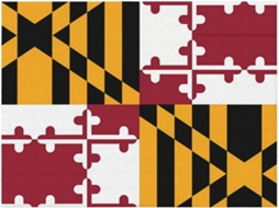 Colcha de Flanela com Estampa da Bandeira Maryland Macia e Aconchegante para Sofá Quarto 101 6 X 76 2 Cm, Ma