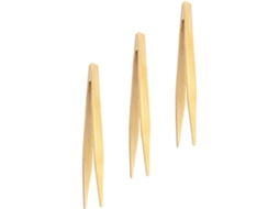 Conjunto De 3 Pinças Bambu Para Pão Alipis Com Cabos Ergonômicos Antiderrapantes, Acessórios De Cozinha Úteis Para