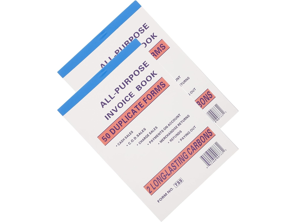 Carnet De Reçus E Documentação Completa Para Pequenos Em Papel 2pcs Suivi Des Commandes Design Multi-colunas