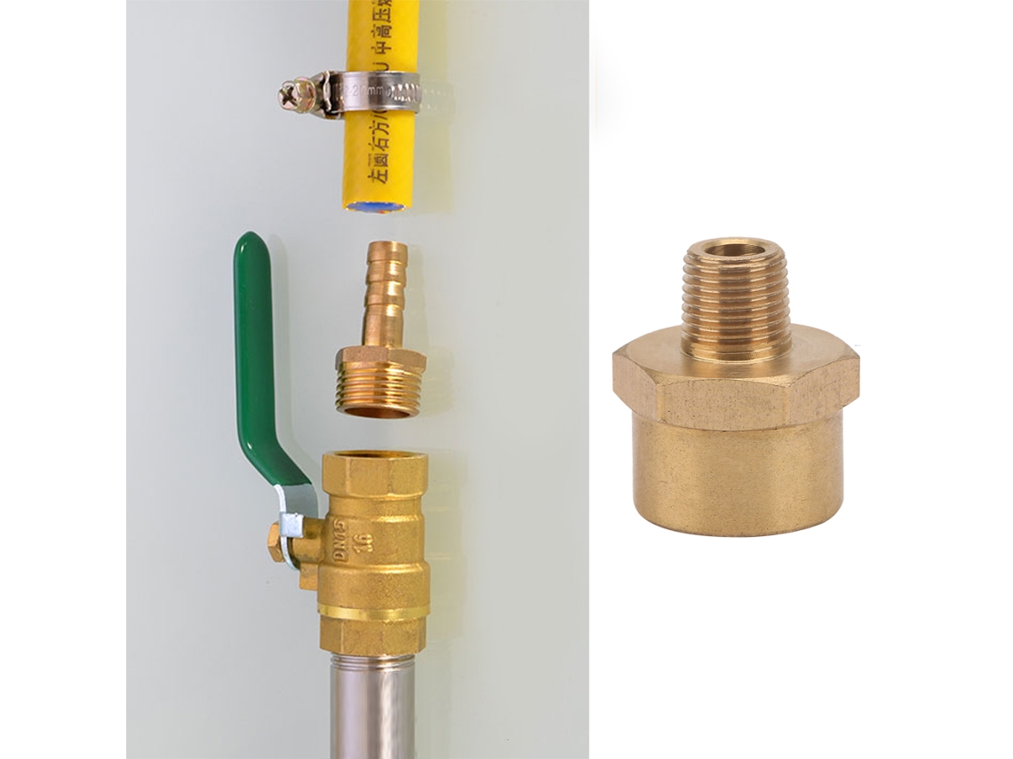 Adaptadores E Conectores De Tubo De Latão Laxiscreed Compatíveis Com Manómetros Para Várias Ligações