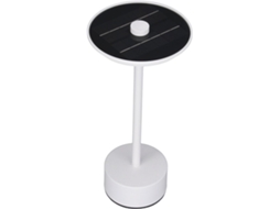 Luminária de Mesa Semi Fio, Alimentada por Energia Solar, Externa IP44, Recarregável Via USB, 2000mah, Luminária