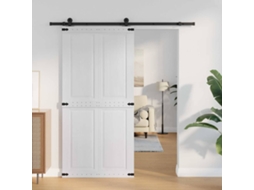 Vidaxl Porta De Celeiro Corona 100 X 210 Cm Madeira De Pinho Maciça