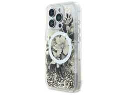 Capa para iPhone 16 Pro GUESS Pele Sintética Rígida Bege