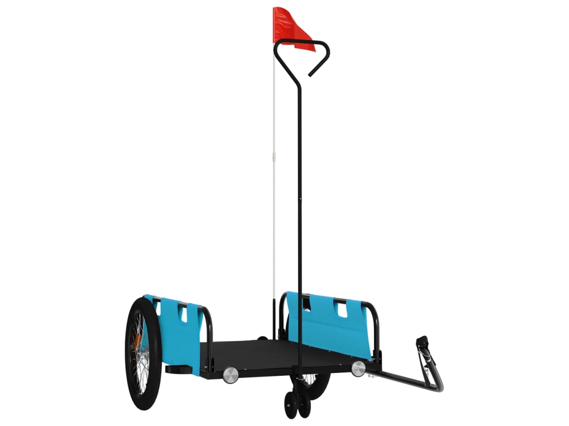 Bike Trailer, Bike Trailers Vidaxl Azul Ferro (135 X 68 X 37 Cm)