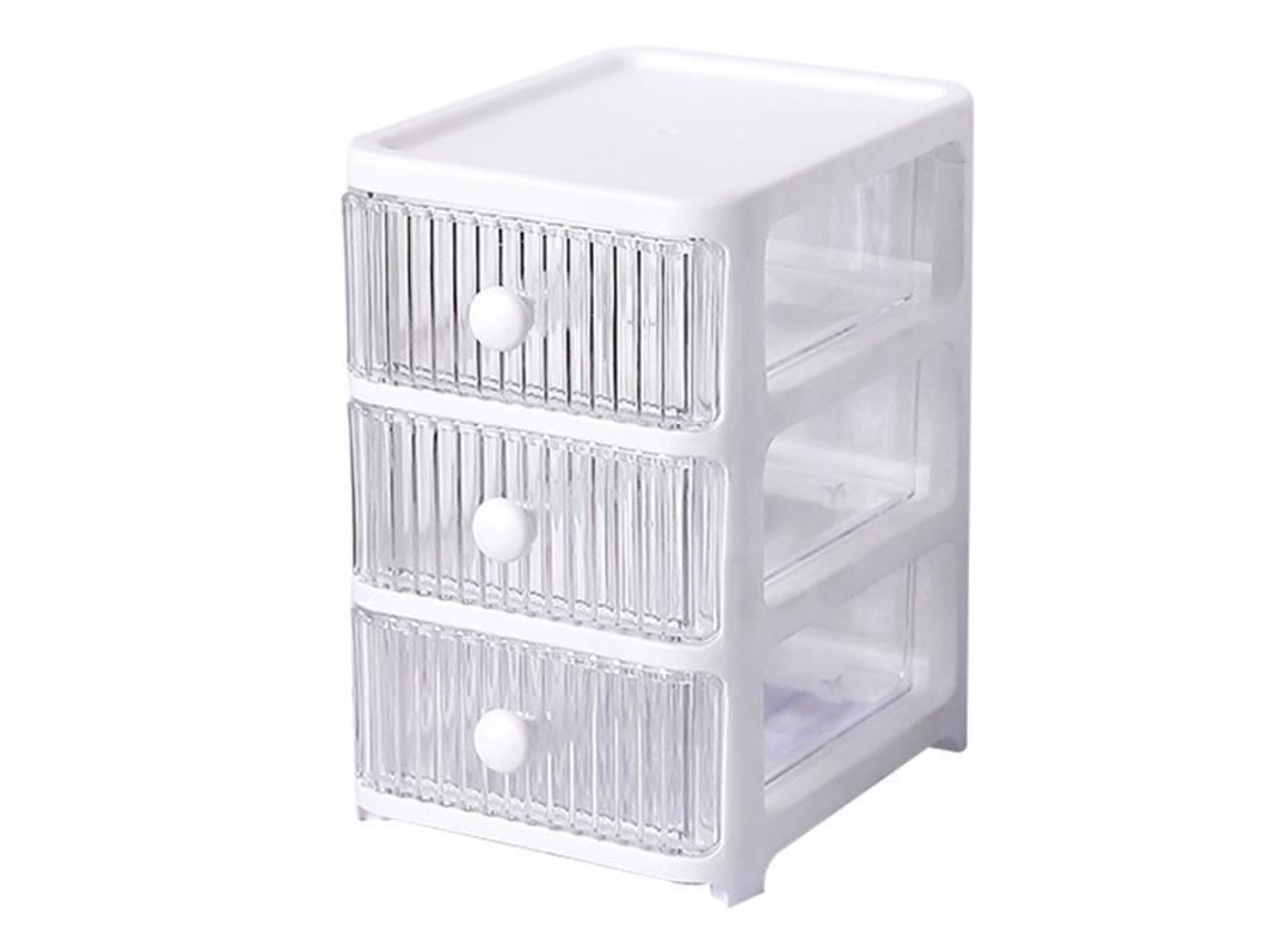 Gaveta de Armazenamento de Mesa HURRISE Caixa de Armazenamento de Mesa com Gavetas Móveis de Caixa Multicamadas e de 3 Camadas