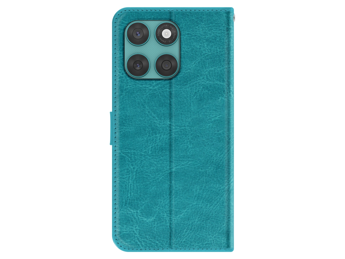 Capa Custodia Per Fusion Para Motorola Motorola Edge 60 Avizar Pele Vintage Azul