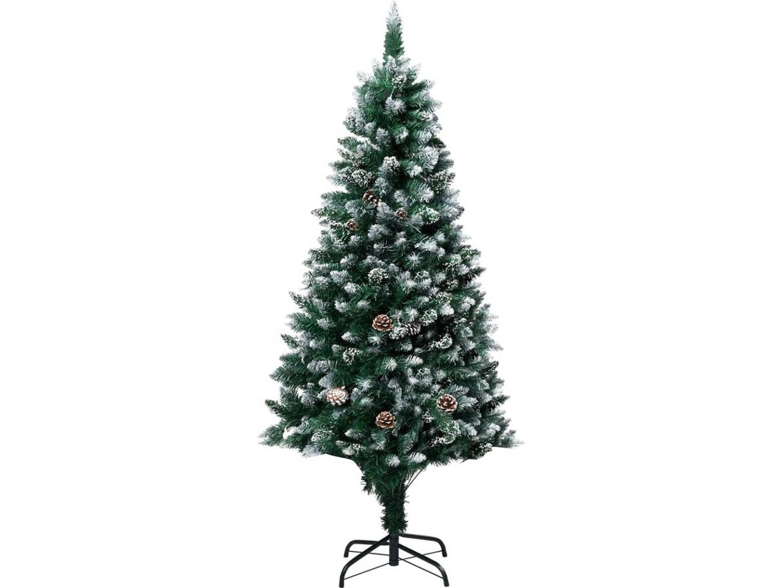 vidaXL Árvore de Natal artificial com luzes LED/bolas/pinhas 240 cm | vidaXL Árvore de Natal artificial com luzes LED/bolas/pinhas 240 cm |