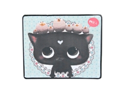 Mouse Pad Gamer Portátil Anti-deslizante Com Padrão De Desenho Animado 7542 Para Computador E Tablet - Gato Preto