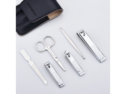 Conjunto De Cortadores De Unhas De Aço Inoxidável 6 Peças Portátil Para Manicure E Pedicure Presente