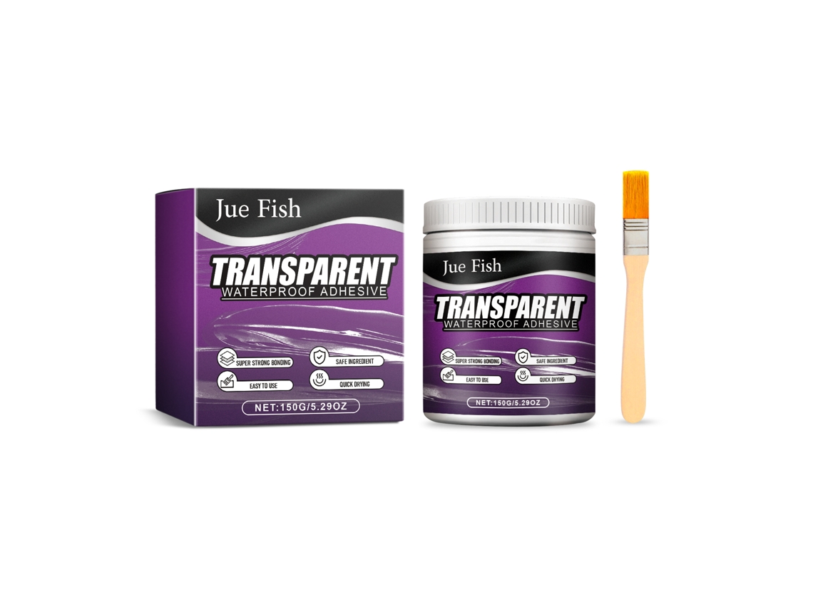 Cola Transparente Impermeável para Reparos