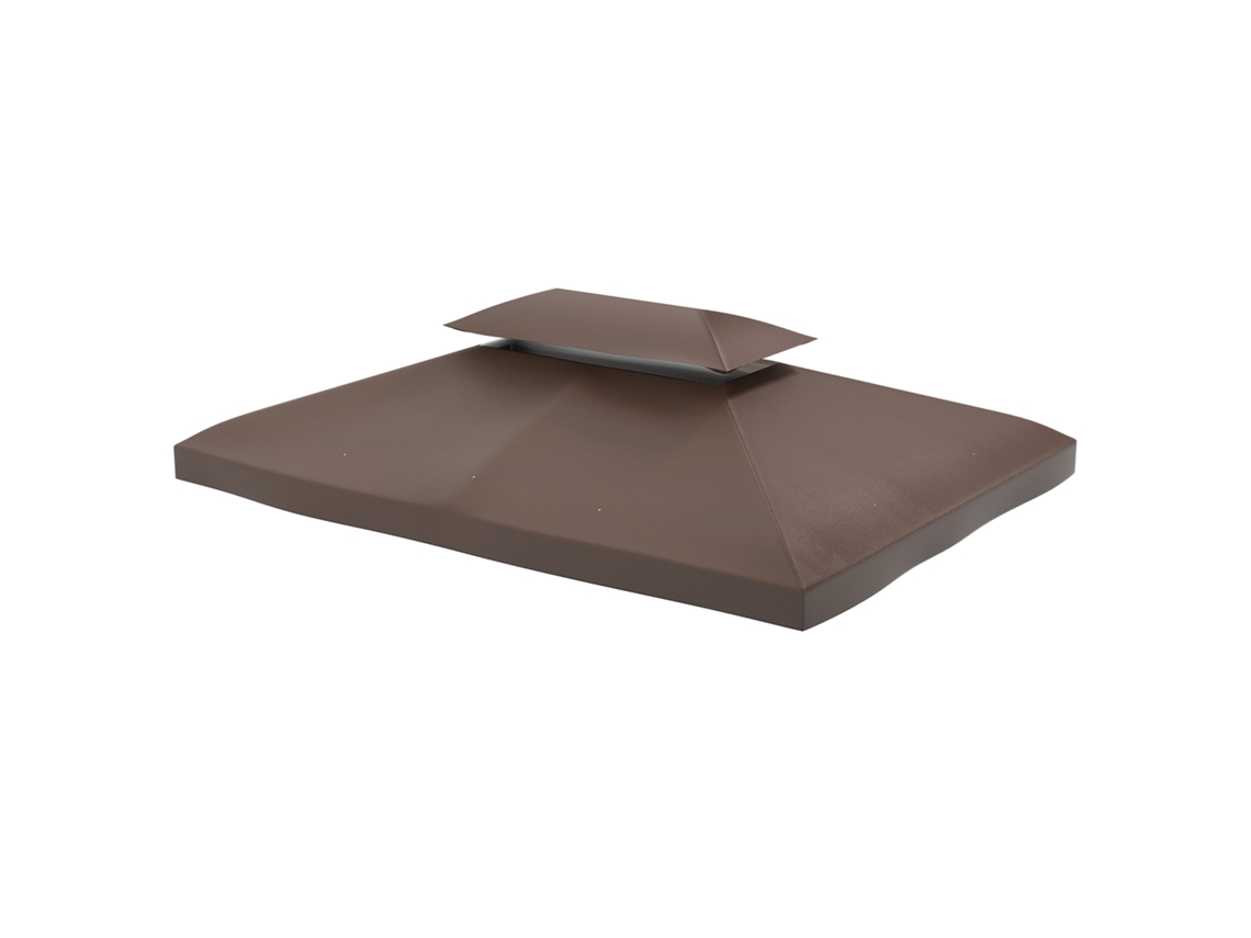 Telhado De Substituição Pavilhão De Jardim Nas Dimensões 3 X 4 M, Cor Marrom Pérola