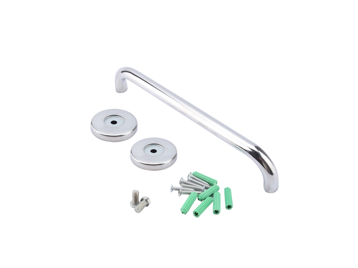Barras de Apoio Inox para Banheiro, Antiderrapante, Pendurar Toalhas e Papel Higiênico, 40cm