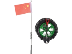 Mini Antena Estepe para Carro e Motocicleta, Decoração Criativa