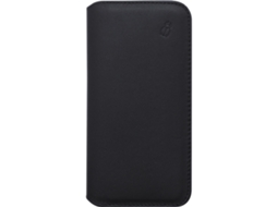 Capa Fólio Aba Cartões para iPhone XR BEETLECASE Pele Preto