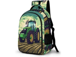 Mochila Escolar Com Estampa Trator Para Alunos 8 12 Anos, Ilustração Carro Crianças Do 4º Ano (cm1),