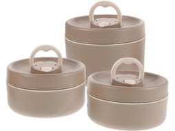 Conjunto De 3 Lancheiras Térmicas Portáteis Vicasky Empilháveis, Em Aço Inoxidável, Com Bolsa Térmica, Ideais Para