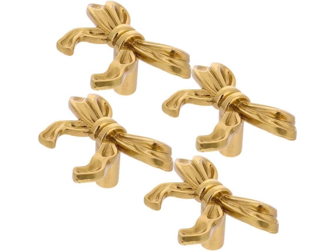 Doitool Conjunto De 4 Puxadores Em Formato Laço Para Cômoda, Armário, Gaveta Ou