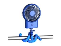 Ventilador de Encaixe MDUG para carrinho de bebê, 360°, usb