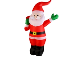 Vermelhod020 2.4g Papai Noel Inflável Som Música 360° Recarregável Brinquedo MDUG