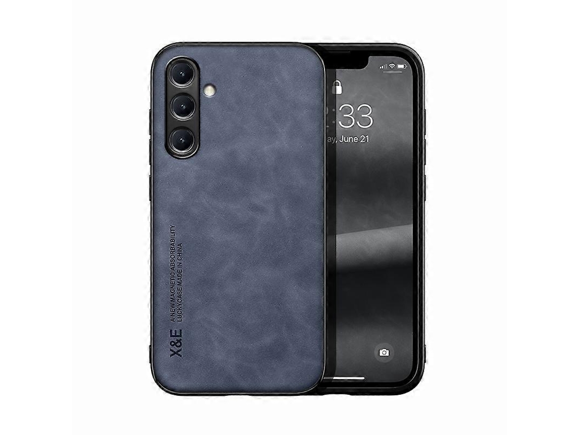 Capa De Celular Com Fecho Magnético Skin Feel Em Couro