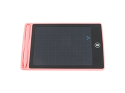 Tábua De Desenho Lcd 6.5 Polegadas Para Crianças Brincadeira Educativa Rosa Com Caneta